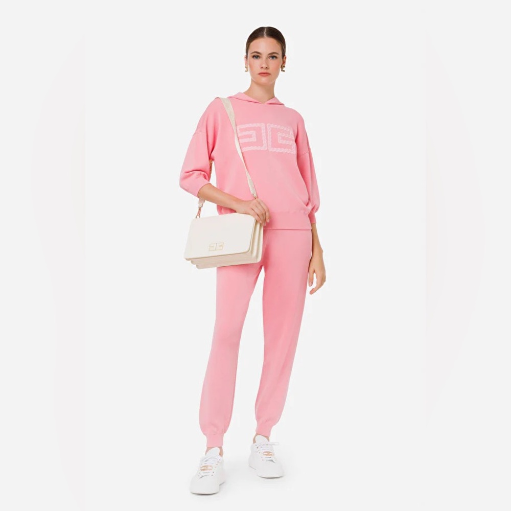 Elisabetta Franchi Candy Pink Women's Jogger Sweatpants